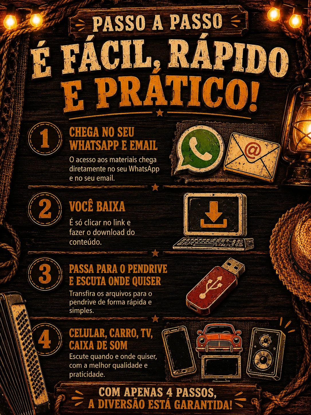 Passo a passo de como receber